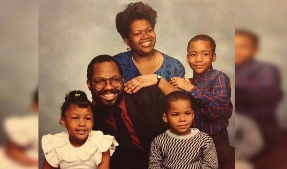 Donald Glover as a child with his family