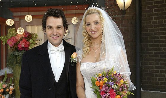Paul Rudd and Lisa Kudrow in the TV series Friends