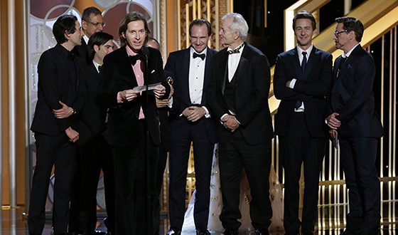 Wes Anderson during the «Golden Globe» award ceremony