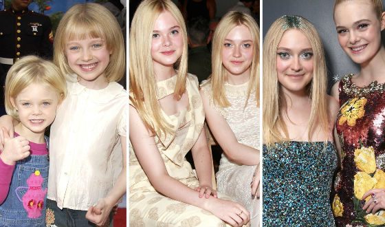 Sisters Dakota and Elle Fanning Then and Now