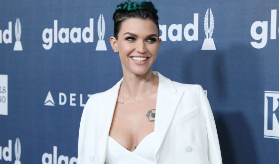 Ruby Rose at the premiere of the Meg