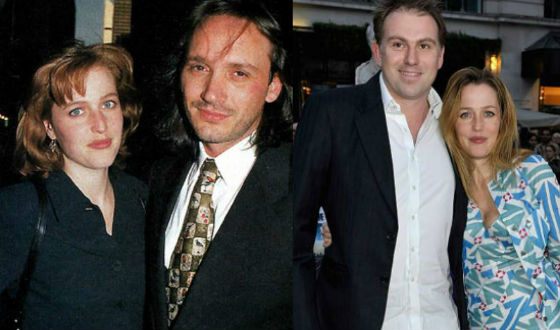 Left: Gillian Anderson first husband; right: her common-law husband Mark Griffiths