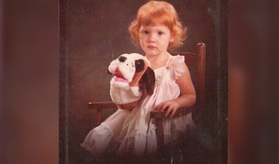Jessica Chastain as a child
