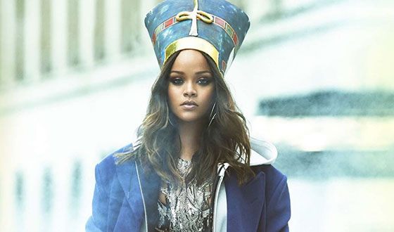 The singer and actress Rihanna