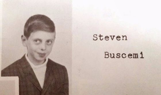 Steve Buscemi in childhood (photo from the school album)