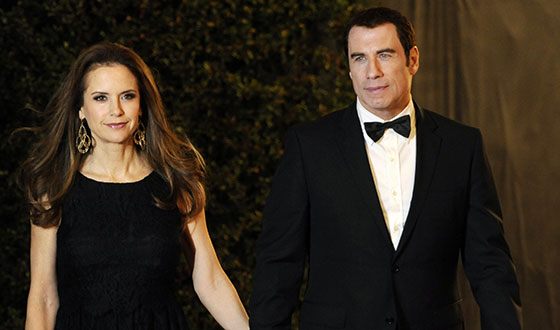 John Travolta and his wife Kelly Preston