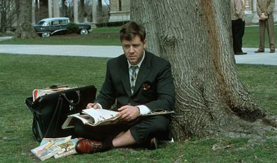 Russell Crowe in the movie «A Beautiful Mind»