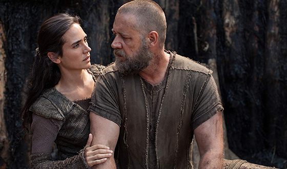 Russell Crowe with Jennifer Connelly in the film «Noah»