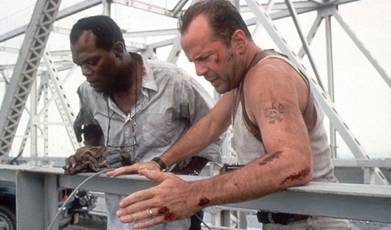 Samuel L. Jackson with Bruce Willis in the blockbuster «Die Hard 3» Samuel L. Jackson with Bruce Willis in the blockbuster «Die Hard 3»