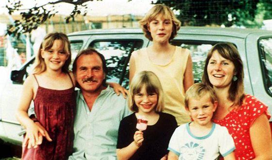Kate Winslet with her family