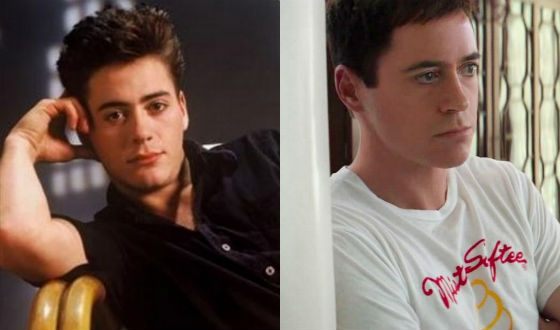 22-year old Robert (left) and his CGI copy in Captain America: Civil War(right)