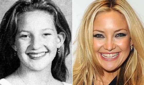 Kate Hudson now and then