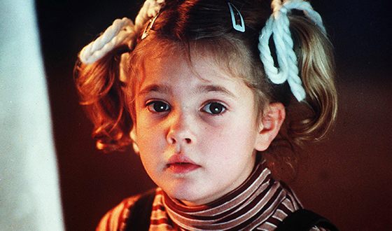 Drew Barrymore in her childhood Drew Barrymore in her childhood