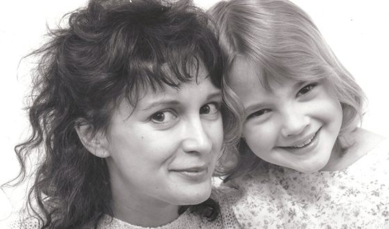 Drew Barrymore and her mother Drew Barrymore and her mother