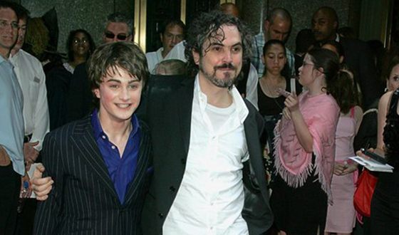 Alfonso Cuaron and Daniel Radcliffe
