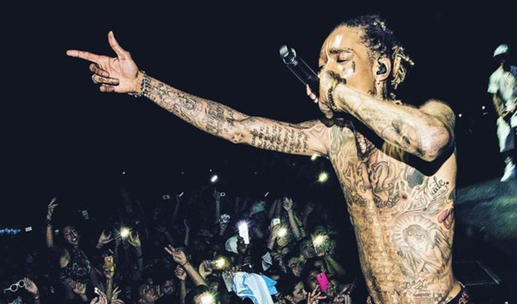 Wiz Khalifa on the stage