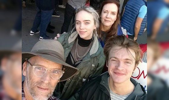Billie Eilish and her family