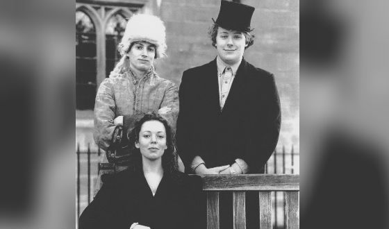 Young Olivia Colman (in the photo with David Mitchell and James Bachman)