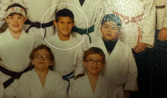 Taylor Lautner practiced karate since his childhood