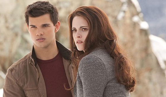 Taylor Lautner and Kristen Stewart in Twilight Saga. Breaking Dawn: Part 2