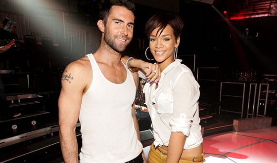 Adam Levine and Rihanna