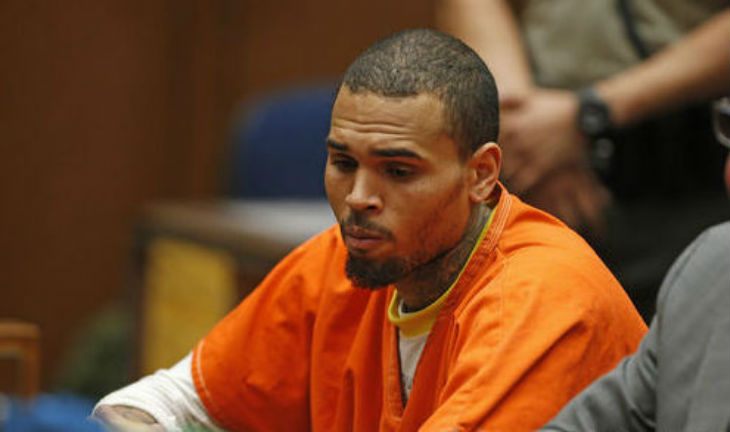 Chris Brown as defendant