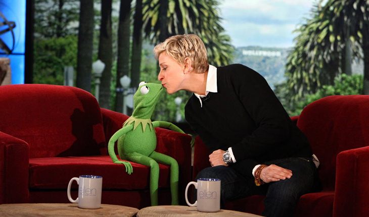 Ellen DeGeneres on her talk show The Ellen DeGeneres Show