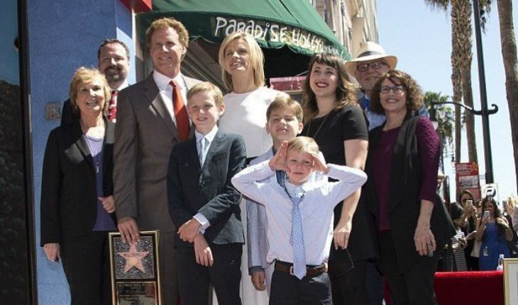 Will Ferrell’s family at the opening of his star on the Walk of Fame