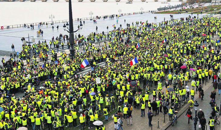 The yellow vests movement protests