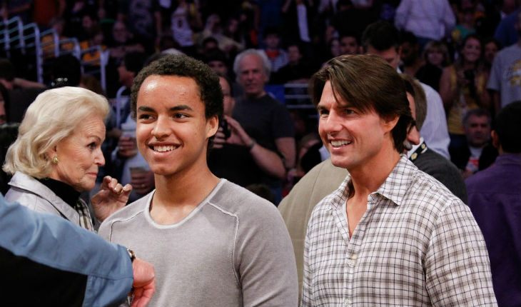 Tom Cruise with his son