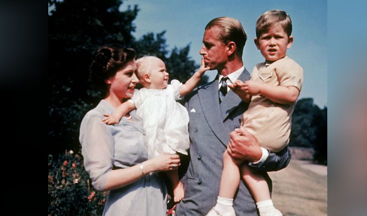 Prince Charles and Princess Anna with their parents
