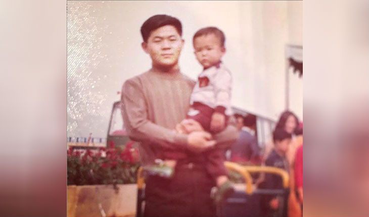  Little John Cho (with his father)