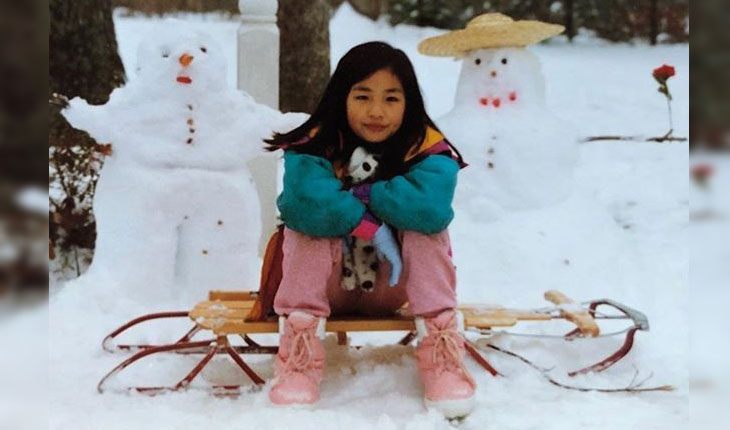Childhood pictures of Constance Wu