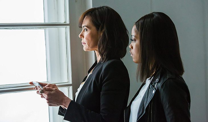 Michelle Forbes and Keke Palmer in the film Berlin Station