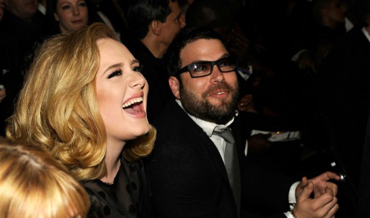 Adele with her husband