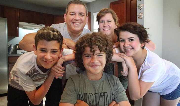 Gaten and his family