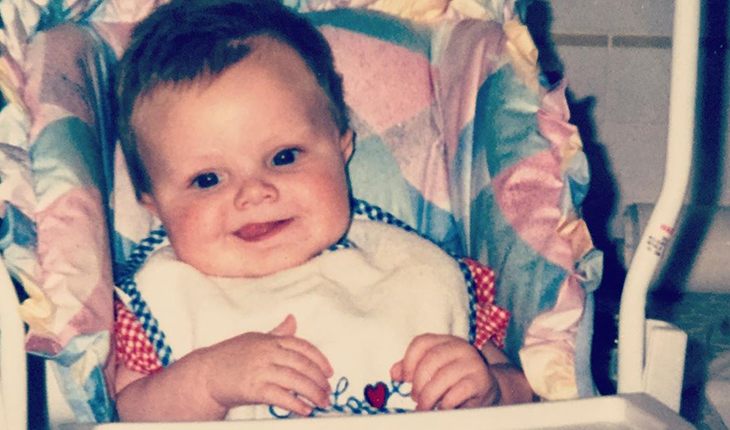 Jack Quaid as a baby