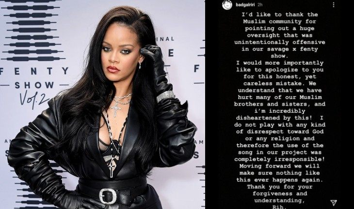 Rihanna was forced to apologize to Muslims