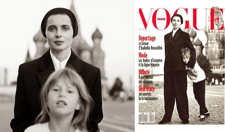 Isabella Rossellini on Red Square