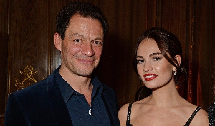 Dominic West and Lily James