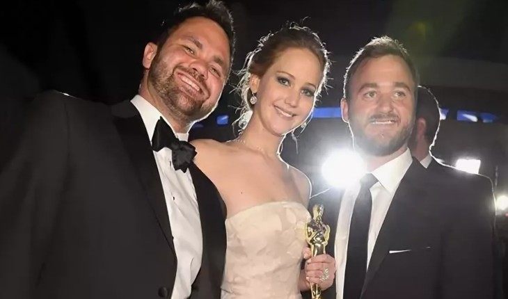 Jennifer Lawrence with brothers Ben and Blaine
