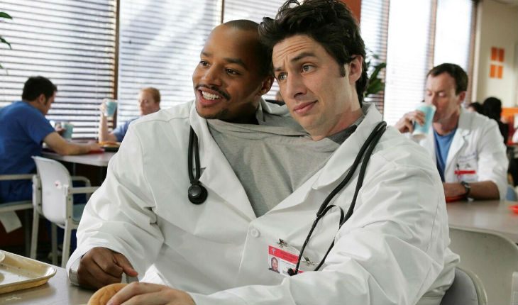 Zach Braff and Donald Faison in 