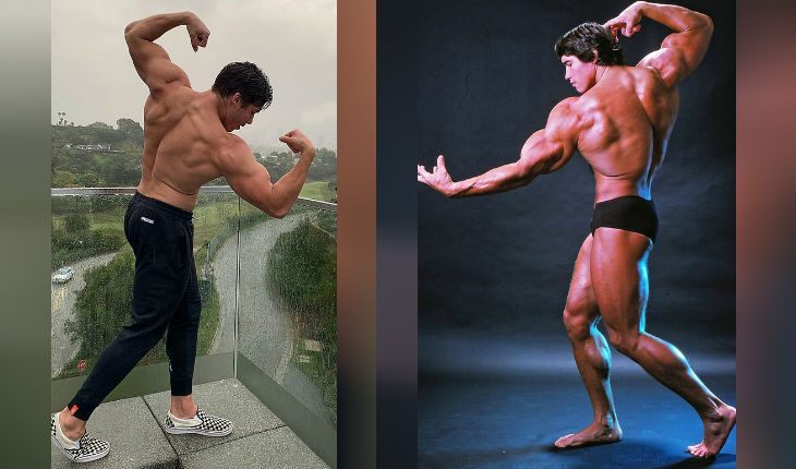 Joseph Baena and young Arnold Schwarzenegger