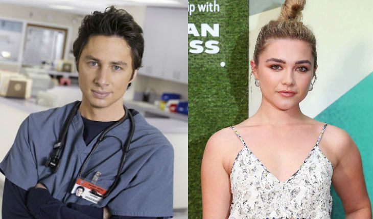 Zach Braff and Florence Pugh