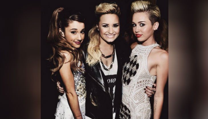 Ariana Grande, Demi Lovato, and Miley Cyrus