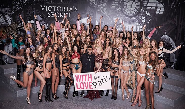 The Weeknd at Victoria's Secret show