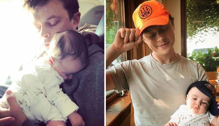 Dane DeHaan and his daughter Bowie