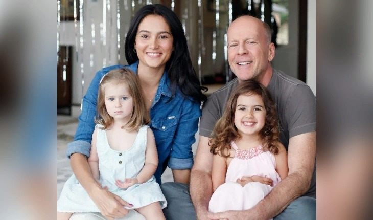 Bruse Willis, Emma Heming and their kids