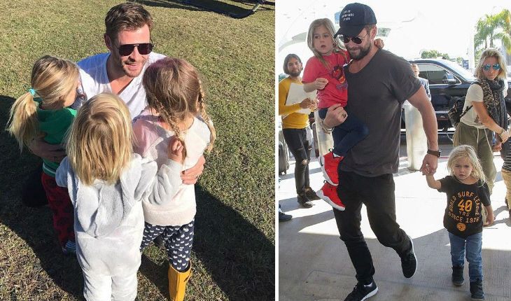 Chris Hemsworth and his adorable children