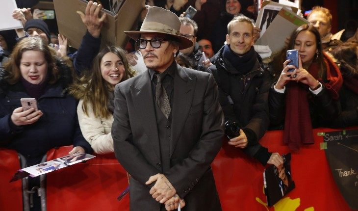 Fans supported their idol Johnny Depp